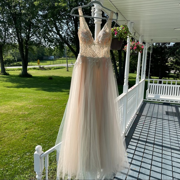 GLAMOUR by TERANI COUTURE beaded tulle gown | 8 - Picture 4 of 15